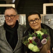 Lilija Valatkienė ir Vytautas Jonas Juška. LŽS nuotrauka